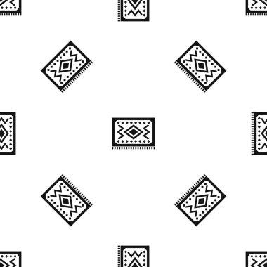 Türk halı desen sorunsuz siyah