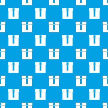 Kutusunda desen kesintisiz mavi