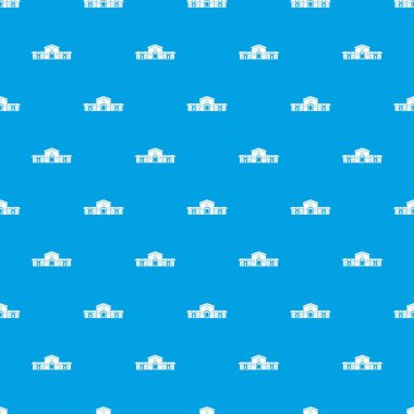 Tren Gar binası desen kesintisiz mavi