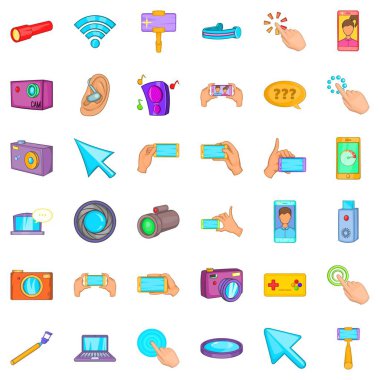 İyi cihaz Icons set, karikatür tarzı