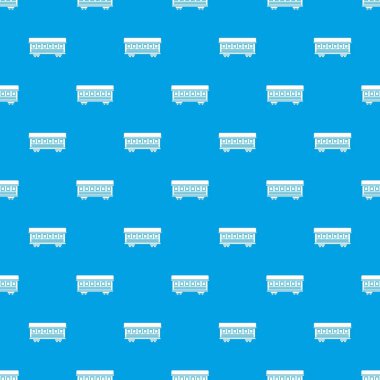 Yolcu tren araba desen kesintisiz mavi