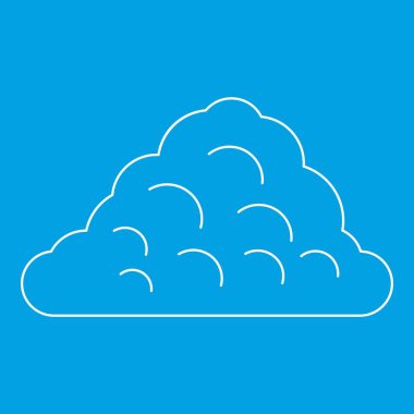 Bir bulut simgesi, anahat stili