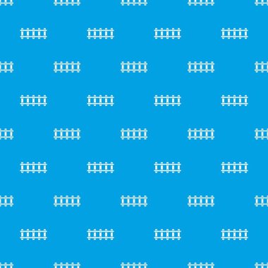 Demiryolu desen kesintisiz mavi