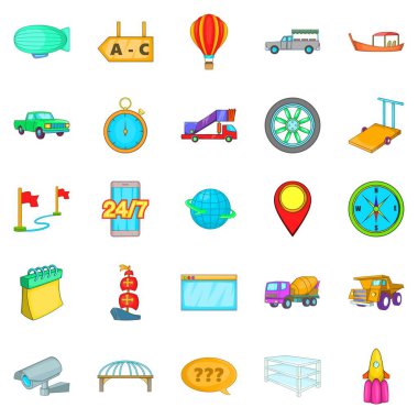 İrsaliye Icons set, karikatür tarzı