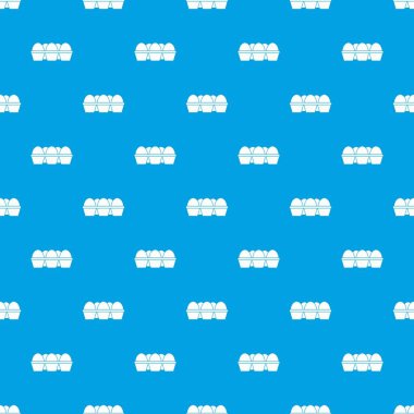 Yumurta karton paket desen kesintisiz mavi