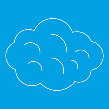 Yaz bulutu simgesi, anahat stili