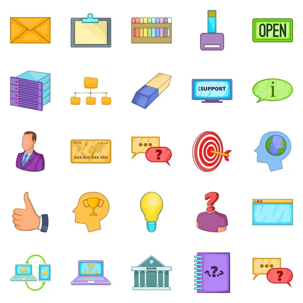 Yaratıcı reklam Icons set, karikatür tarzı