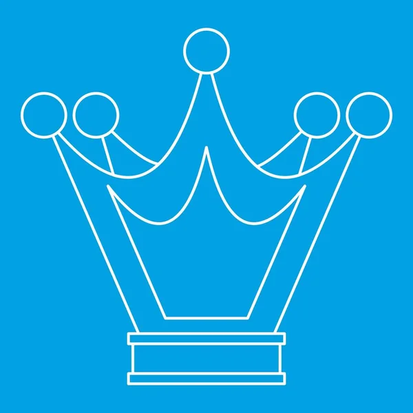 Princess crown pictogram, Kaderstijl — Stockvector