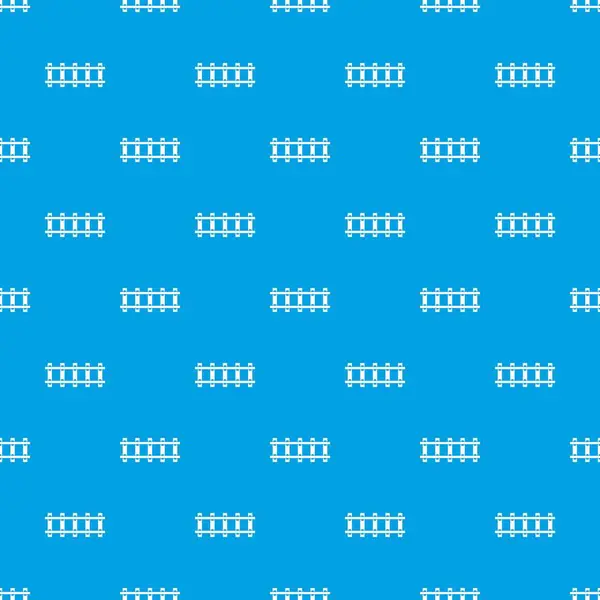 Demiryolu desen kesintisiz mavi