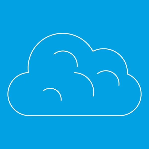 Grote wolk pictogram, Kaderstijl — Stockvector