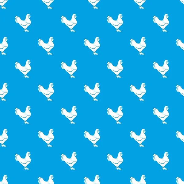 Tavuk desen kesintisiz mavi