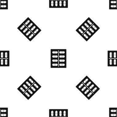 Kapsül sorunsuz siyah desen