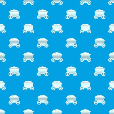 Antika ahşap sepeti desen kesintisiz mavi