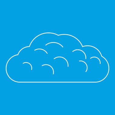 Kış bulut simgesi, özet biçimi