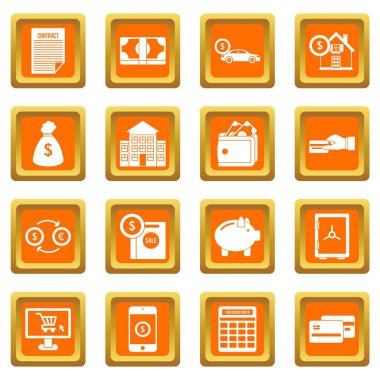 Kredi Icons set turuncu