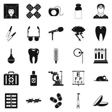 Mediko Icons set, basit tarzı