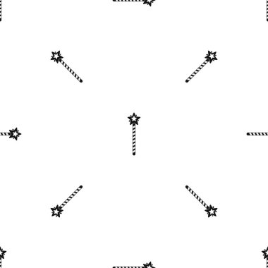 Sihirli değnek desen sorunsuz siyah