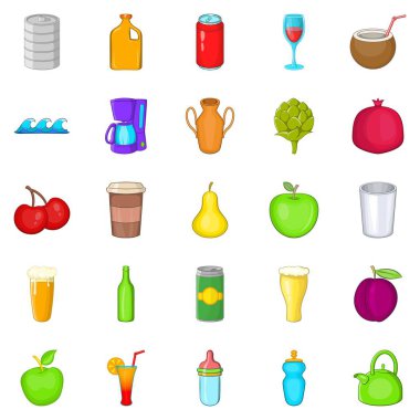 Simgeler içme ağır ayarla, tarzı çizgi film