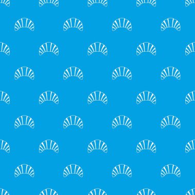 Kruvasan desen kesintisiz mavi