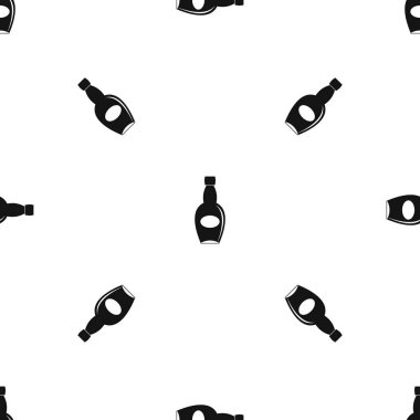 Büyük şişe desen sorunsuz siyah