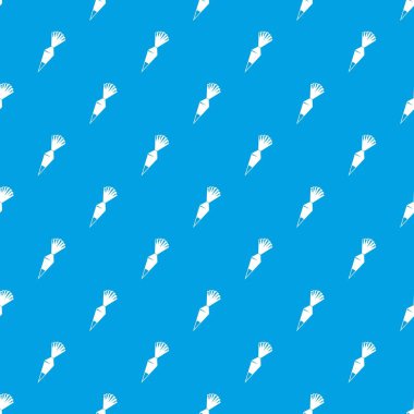 Pamuk krema torba desen kesintisiz mavi