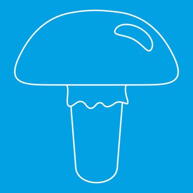 Zehirli mantar simgesi, anahat stili