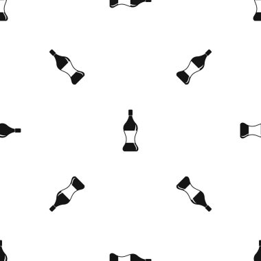 Gazoz sular desen sorunsuz siyah