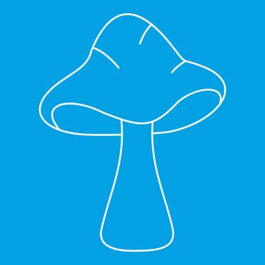 Büyük mantar simgesi, anahat stili