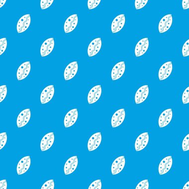 Fırında Pasta desen kesintisiz mavi