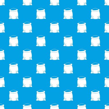 Çuval un desen kesintisiz mavi tam