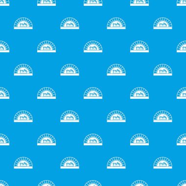 Pizza Fırını yangın desen kesintisiz mavi