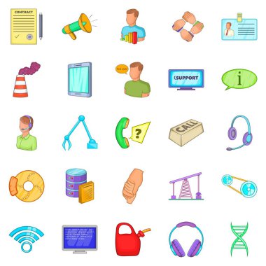 Cimrilik Icons set, karikatür tarzı