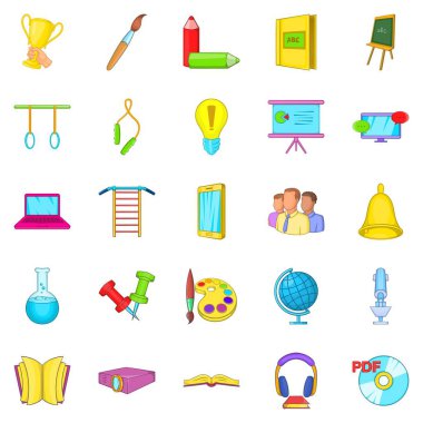 Farkındalık Icons set, karikatür tarzı