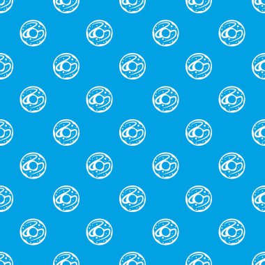 Sırlı çörek desen kesintisiz mavi