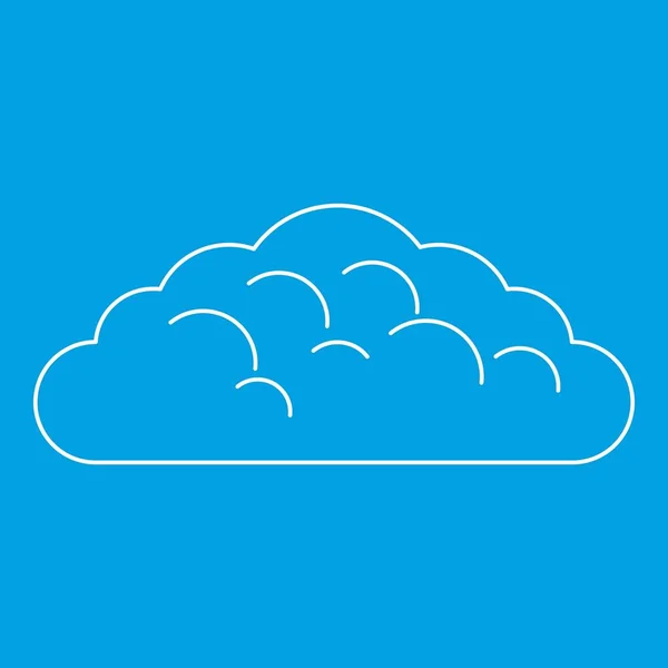 Lente wolk pictogram, Kaderstijl — Stockvector