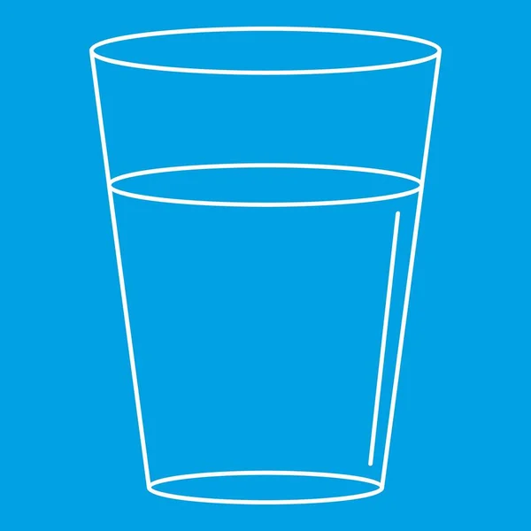 Ποτήρι νερού εικονίδιο, στυλ διάρθρωσης — Διανυσματικό Αρχείο