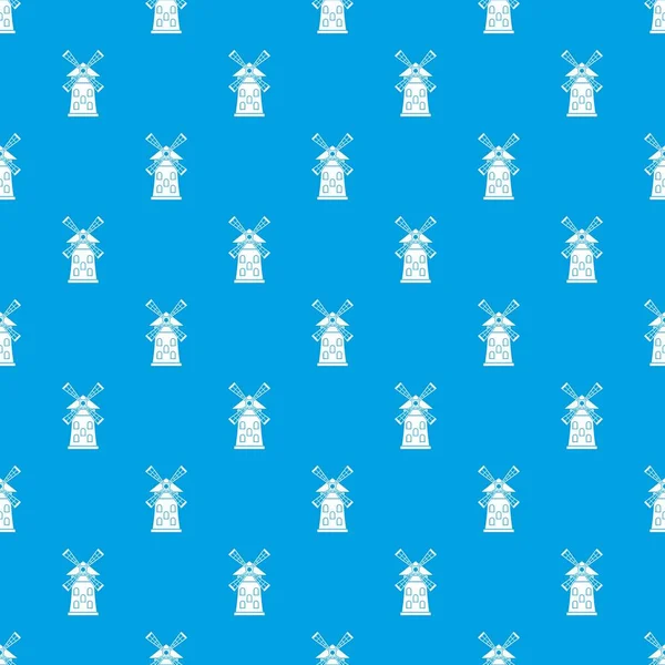 Yel değirmeni desen kesintisiz mavi