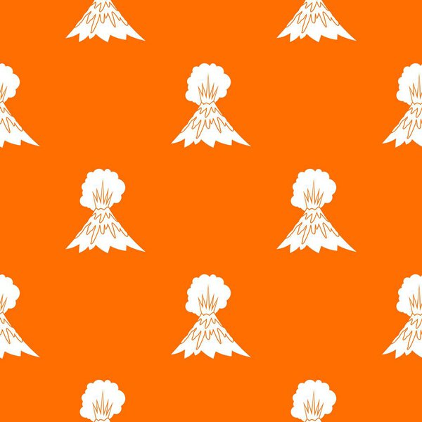 Volcano erupting pattern seamless