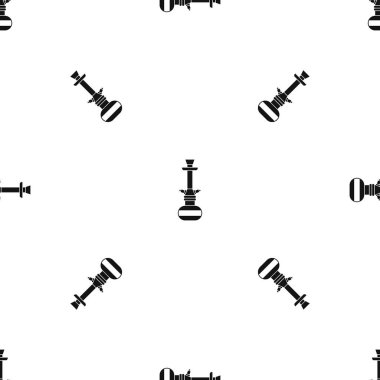 Arap nargile desen sorunsuz siyah