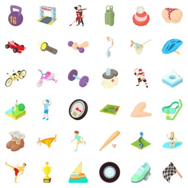 Etkinlik adam simgeler kümesi, karikatür tarzı