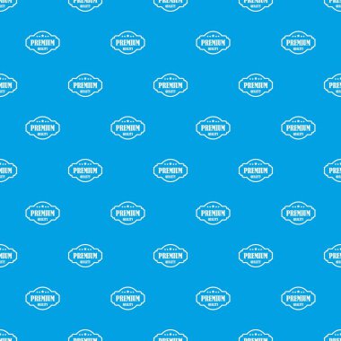 Premium kalite etiketi desen kesintisiz mavi