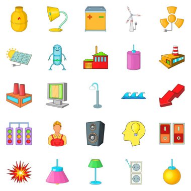 Aydın Icons set, karikatür tarzı