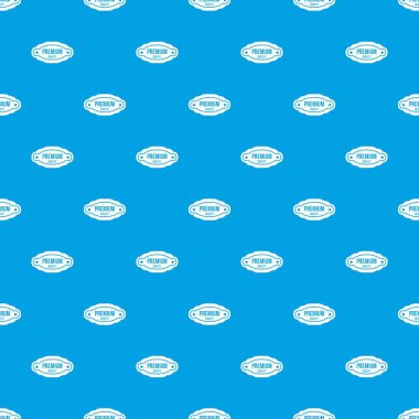 Premium kalite etiketi desen kesintisiz mavi