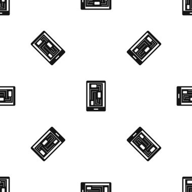 Telefon iç organlarını desen sorunsuz siyah