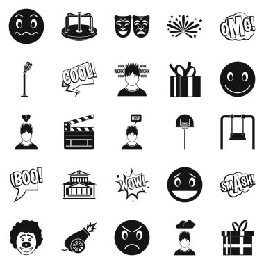 Duygusal simgeler kümesi, basit tarzı