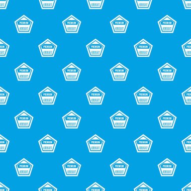 Premium kalite etiketi desen kesintisiz mavi