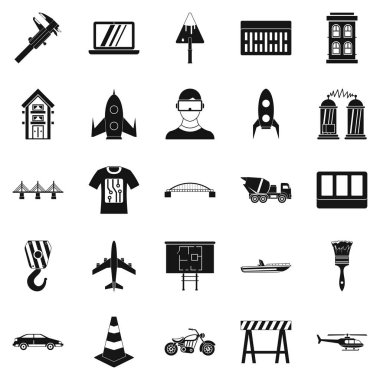 Taslak Icons set, basit tarzı