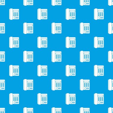 Office iş tuş takımı telefon desen kesintisiz mavi