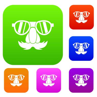 Palyaço yüzü koleksiyonu ayarla