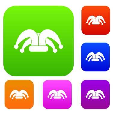 Palyaço şapka koleksiyonu ayarla